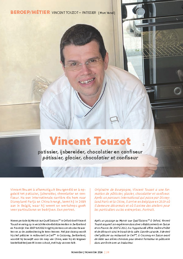 Interview de Vincent dans HORECA Magazine n° 255 de Novembre 2024